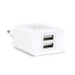 Kép 1/3 - Delight Telefon töltő  - 2db USB, 5V / 2,4A, Fehér