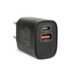 Kép 1/3 - Delight Telefon töltő  - 1db Type-C + 1db USB PD20W gyorstöltéssel, Fekete