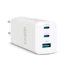 Kép 1/3 - Delight USB-A 20W + Type-C (USB-C)  PD45W adapter 65W (55042), DC 5-20V, gyorstöltéssel, fehér