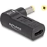 Kép 1/2 - Delock USB-C -> DC 4,8 x 1,7mm F / M töltő adapter fekete 90°, HP