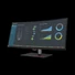 Kép 3/8 - LENOVO Monitor ThinkVision P40w-20, Curved, 39.7" WUHD3440x1440 IPS, 21:9, 1000:1, 300cd / m2, 4ms, USB, USB-C, HDMI, DP