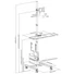 Kép 10/10 - Equip Munkaállomás állvány - 650171 (17"-32", 1 monitor, dönthető, forgatható, gurulós, Max.: 8kg, fekete)