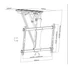 Kép 8/9 - Equip TV Mennyezeti konzol - 650329 (32"-70", motoros, dönthető, Max.: 35kg, fekete)