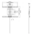 Kép 8/9 - Equip TV Fali konzol - 650331 (37"-80", Max.: 35kg, álló vagy fekvő tájolás, fekete)