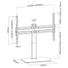 Kép 8/8 - Equip TV / Monitor állvány - 650612 (37"-70", állítható magasság, forgatható, Max.:40kg, fekete)