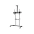 Kép 4/8 - Equip TV állvány - 650631 (60"-100" álló, dönthető, állítható magasság, gurulós, Max.:100kg, fekete / ezüst)