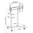 Kép 12/12 - Equip TV állvány - 650631 (55"-100" álló, dönthető, állítható magasság, gurulós, motoros, Max.:120kg, fekete)