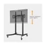 Kép 4/12 - Equip TV állvány - 650631 (55"-100" álló, dönthető, állítható magasság, gurulós, motoros, Max.:120kg, fekete)