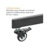 Kép 7/12 - Equip TV állvány - 650631 (55"-100" álló, dönthető, állítható magasság, gurulós, motoros, Max.:120kg, fekete)