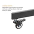 Kép 4/13 - Equip TV állvány - 650633 (55"-100" álló, dönthető, állítható magasság, gurulós, motoros, Max.:120kg, fekete)