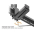 Kép 5/10 - Equip Soundbar fali konzol - 650895 (Támogatott szélesség: 86-155mm, rezgés csökkentés, fekete)