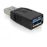 Kép 2/2 - DELOCK Adapter USB 3.0-A male / female (65174)