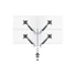Kép 14/31 - MULTIBRACKETS 4 karos asztali konzol, M VESA Gas Lift Arm Quad Silver
