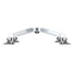 Kép 6/31 - MULTIBRACKETS 4 karos asztali konzol, M VESA Gas Lift Arm Quad Silver