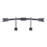 Kép 6/8 - MULTIBRACKETS 3 karos asztali konzol, M VESA Desktopmount Triple Stand 24"-32"