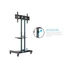Kép 20/22 - MULTIBRACKETS gurulós padló állvány, M Public Floorstand Basic 150 incl shelf & camera holder