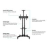 Kép 7/22 - MULTIBRACKETS gurulós padló állvány, M Public Floorstand Basic 150 incl shelf & camera holder
