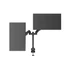 Kép 21/27 - MULTIBRACKETS 2 karos asztali konzol, M VESA Gas Lift Arm Dual Black HD