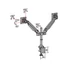 Kép 26/27 - MULTIBRACKETS 2 karos asztali konzol, M VESA Gas Lift Arm Dual Black HD