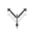 Kép 8/27 - MULTIBRACKETS 2 karos asztali konzol, M VESA Gas Lift Arm Dual Black HD