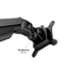 Kép 9/27 - MULTIBRACKETS 2 karos asztali konzol, M VESA Gas Lift Arm Dual Black HD
