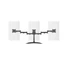 Kép 19/21 - MULTIBRACKETS 3 karos asztali állvány (Deskstand Basic Triple), 15-27", Fekete