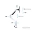 Kép 21/22 - MULTIBRACKETS 7350073737116, VESA Gas Lift XL Single White, 15"-38"