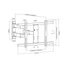 Kép 19/24 - MULTIBRACKETS Fali konzol, M VESA Flexarm Thin Black Large