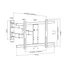Kép 20/24 - MULTIBRACKETS Fali konzol, M VESA Flexarm Thin Black Large