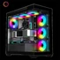 Kép 2/13 - Spirit of Gamer Számítógépház - SPARK Black (fekete, ablakos, 6x12cm ventilátor, alsó táp,  ATX, 2xUSB3.0, 1xUSB-C)