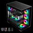 Kép 4/13 - Spirit of Gamer Számítógépház - SPARK Black (fekete, ablakos, 6x12cm ventilátor, alsó táp,  ATX, 2xUSB3.0, 1xUSB-C)