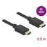 Kép 1/2 - Delock Kábel - 85386 (HDMI apa-apa, Ultra nagy sebességű HDMI kábel 48 Gbps, 8K 60 Hz, 0,5 m)