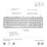 Kép 7/10 - Logitech MX Keys S vezeték nélküli US International billentyűzet halványszürke (920-011588)