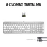 Kép 9/10 - Logitech MX Keys S vezeték nélküli US International billentyűzet halványszürke (920-011588)