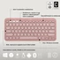 Kép 6/11 - Logitech Pebble 2 Combo US INTL Bluetooth-billentyűzet + egér rose (920-012241)