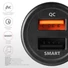 Kép 3/7 - Autós töltő Axagon PWC-QC5 USB Type A 2 port QuickCharge + SmartCharge 31,5W Fekete