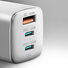 Kép 1/3 - Hálózati töltő Axagon 2x USB-C, 1x USB-A, 65 W PD3.0/QC4+/PPS/Apple, fehér