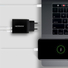 Kép 1/6 - Hálózati töltő Axagon 1x USB-C és 1x USB-A, 22W PD3.0/QC3.0/AFC/Apple, fekete
