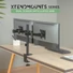 Kép 2/10 - Advance Monitor Asztali konzol - XTENDMOUNTS Dual (17-32", Max.: 2x9kg, dönthető, forgatható, fekete)