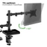 Kép 8/11 - Advance Monitor / Notebook Asztali konzol - XTENDMOUNTS FLEX (17-32", Max.: 2x9kg, dönthető, forgatható, fekete)