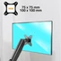 Kép 3/12 - Advance Monitor Asztali konzol - MECAMOUNT Dual (17-32", Max.: 2x9kg, dönthető, forgatható, fekete)