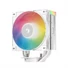 Kép 2/10 - DeepCool CPU Cooler - AG400 WH ARGB V2 (31,6 dB; max, 128,93 m3 / h; 4pin csatlakozó, 4 db heatpipe, 12cm, PWM, fehér)
