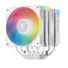 Kép 2/10 - DeepCool CPU Cooler - AG620 WH ARGB V2 (29,4 dB; max, 115,32 m3 / h; 4pin csatlakozó, 6 db heatpipe, 12cm, PWM, fehér)