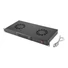 Kép 1/3 - LANBERG AK-1502-B Lanberg 19 Fan Unit / Ventilation Panel With LCD 2 Fans + Thermostat 230V