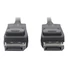 Kép 2/4 - ASM AK-340106-020-S Cable DisplayPort 8K 30Hz UHD Typ DP/DP M/M with interlock black 2m