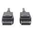 Kép 2/4 - ASSMANN DisplayPort connection cable DP M/M 3m w/lock UHD 8K Vers. 1.3/1.4 bl