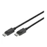 Kép 1/4 - ASSMANN DisplayPort connection cable DP M/M 3m w/lock UHD 8K Vers. 1.3/1.4 bl