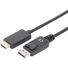 Kép 1/5 - Digitus Kijelző csatlakozó / HDMI Átalakító kábel [1x DisplayPort dugó - 1x HDMI dugó] 1.00 m Fekete
