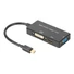 Kép 1/5 - ASM AK-340419-002-S ASSMANN Mini DisplayPort 1in3 HDMI, DVI and VGA converter cable