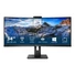 Kép 6/6 - PHILIPS 346P1CRH/00 34inch USB-C DOCKING DISPLAY 3440x1440 CURVED VA 5ms GtG HAS USB-C/DP In+Out/HDMI RJ45 USB HUB Speakers VESA